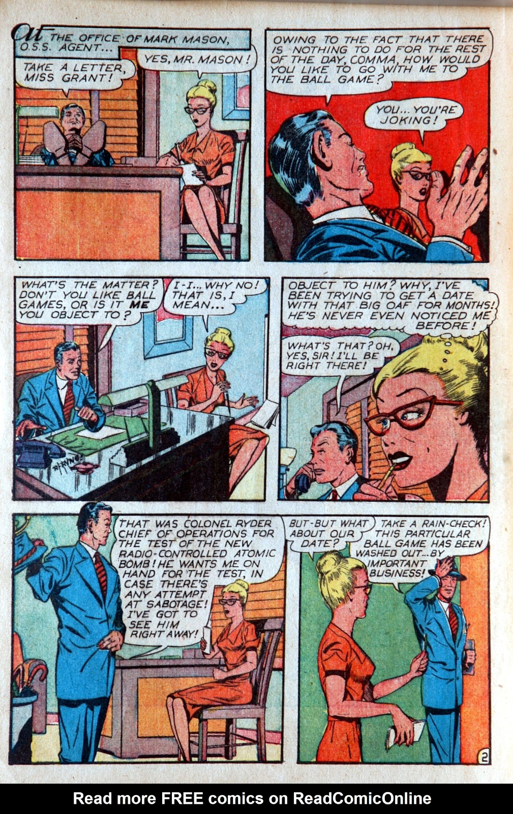 Blonde Phantom Comics issue 12 - Page 4