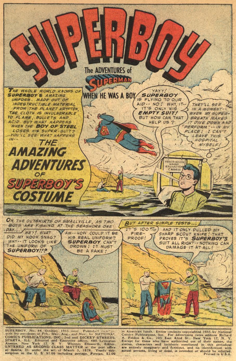 Read online Superboy (1949) comic -  Issue #44 - 2