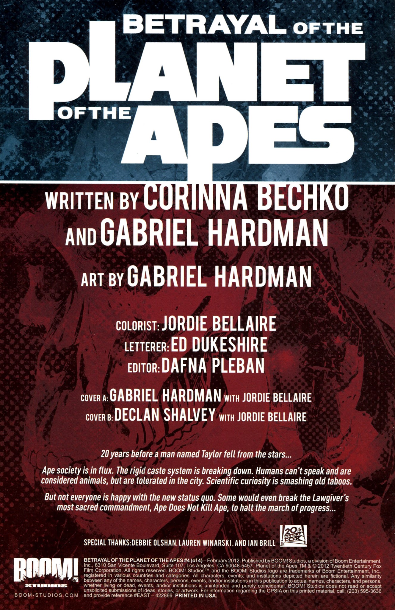 Read online Betrayal of the Planet of the Apes comic -  Issue #4 - 2