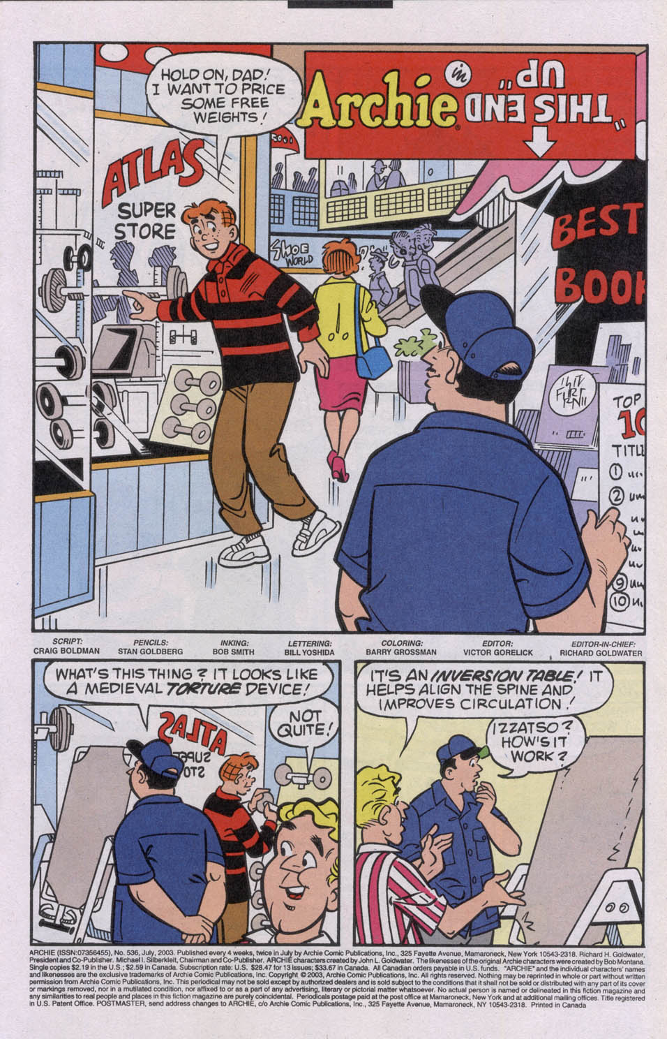 Read online Archie (1960) comic -  Issue #536 - 3