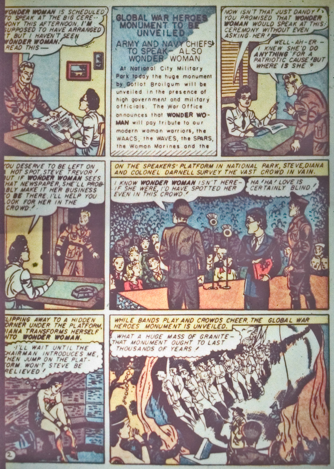 Read online Comic Cavalcade comic -  Issue #3 - 4