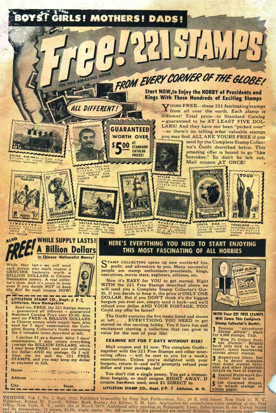 Read online Voodoo (1952) comic -  Issue #3 - 2