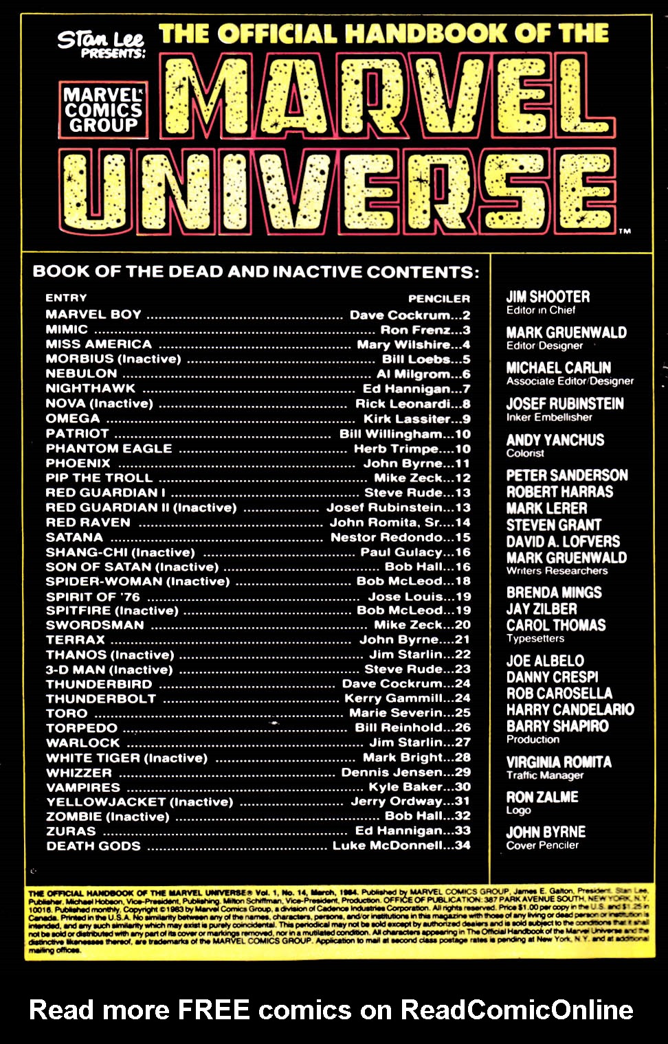 Read online The Official Handbook of the Marvel Universe comic -  Issue #14 - 2