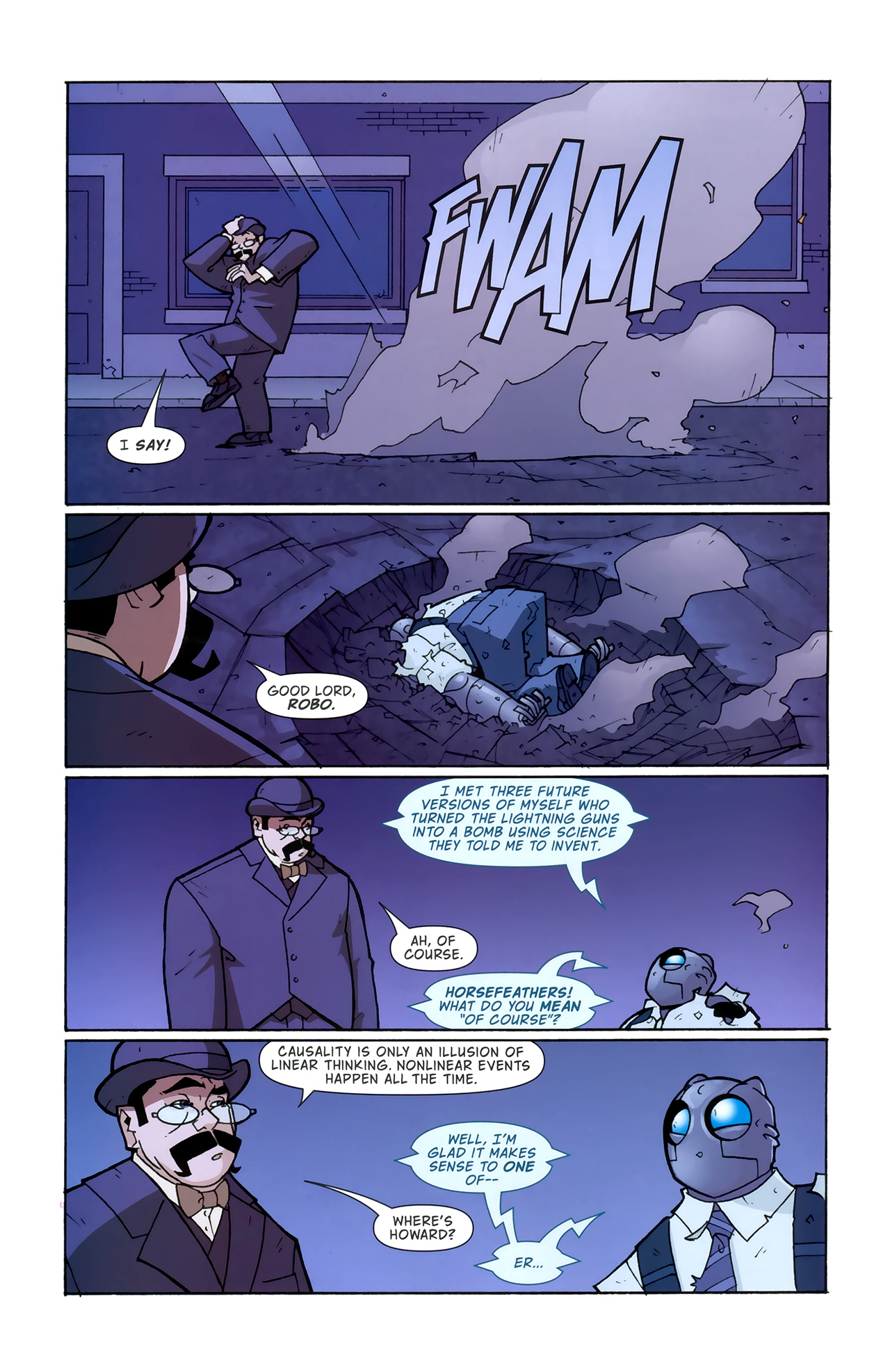 Read online Atomic Robo and the Shadow From Beyond Time comic -  Issue #5 - 22
