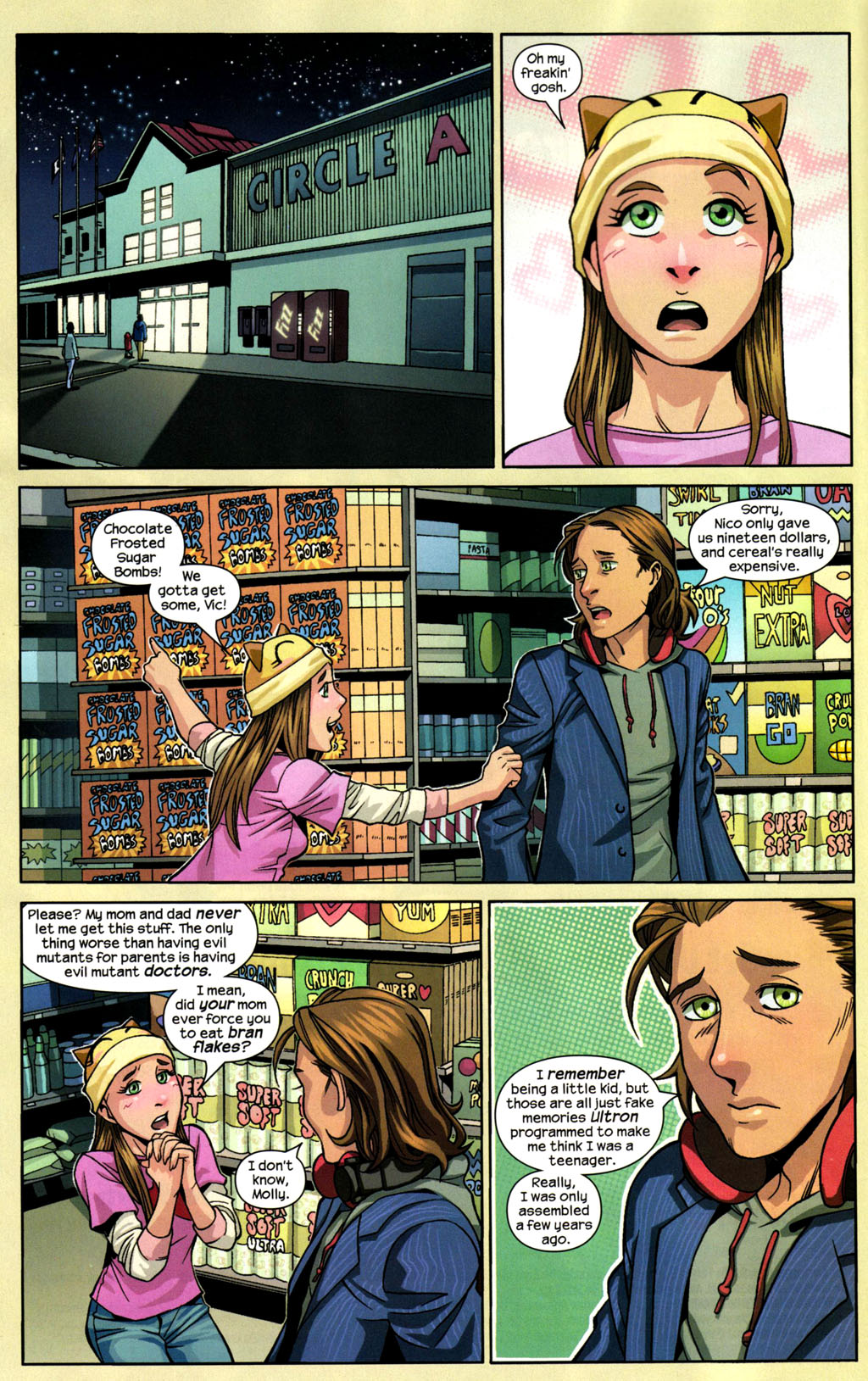 Read online Runaways (2005) comic -  Issue #7 - 12