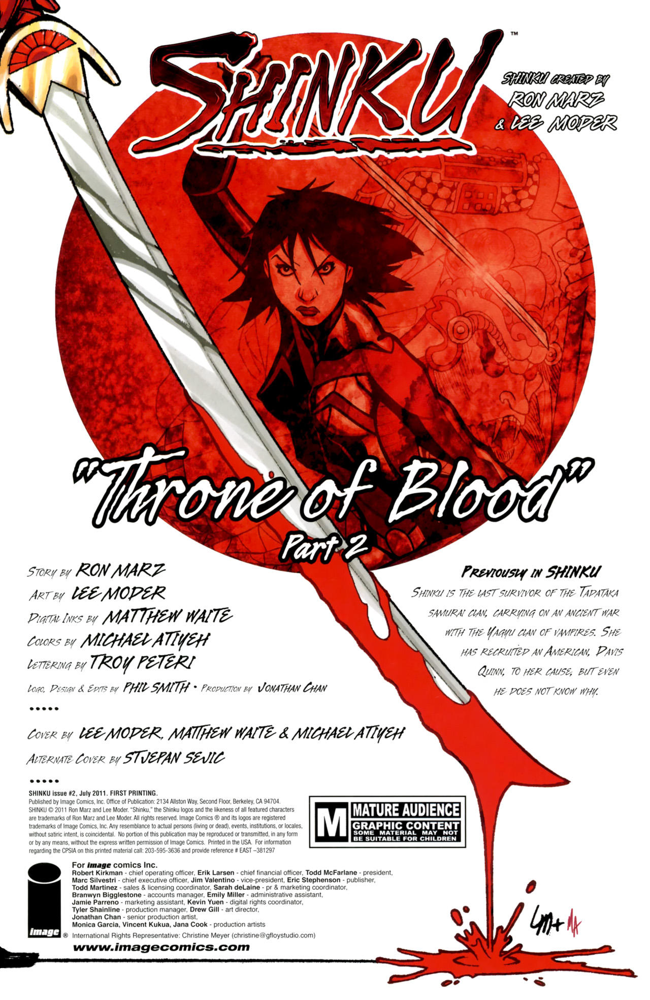 Read online Shinku comic -  Issue #2 - 2