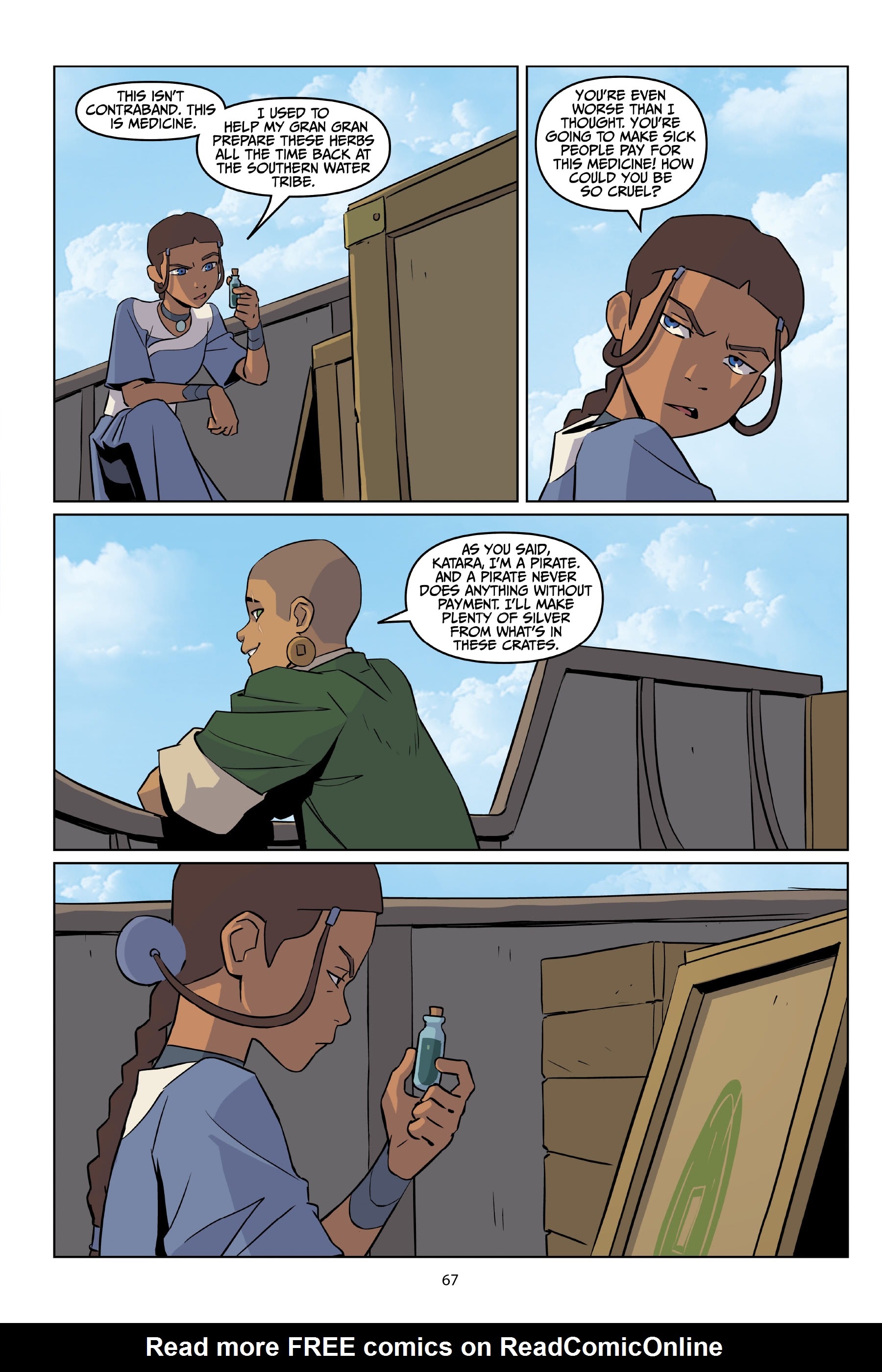 Read online Avatar: The Last Airbender—Katara and the Pirate's Silver comic -  Issue # TPB - 67