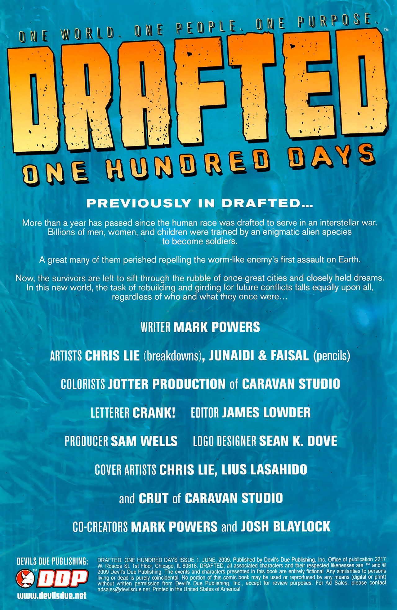 Read online Drafted: One Hundred Days comic -  Issue # Full - 2