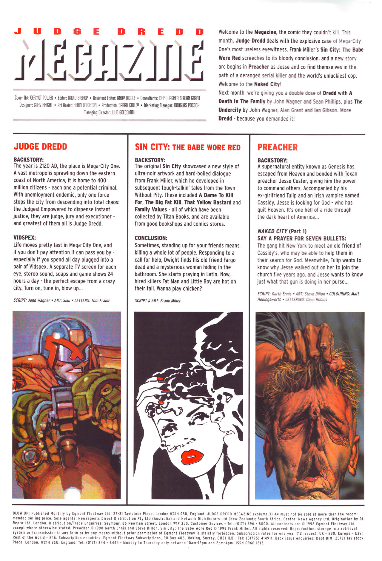 Read online Judge Dredd Megazine (vol. 3) comic -  Issue #44 - 2