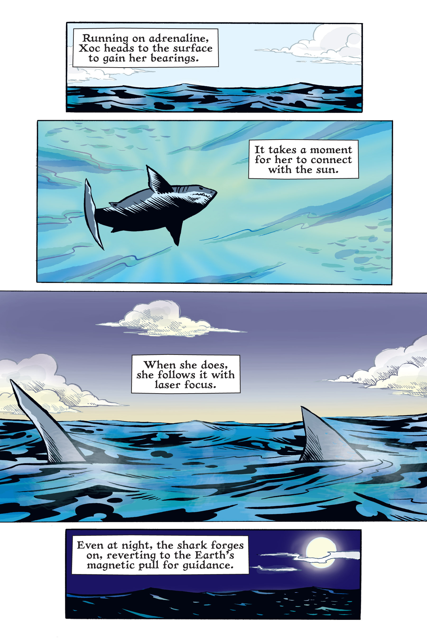 Read online Xoc: Journey of a Great White comic -  Issue # TPB - 123