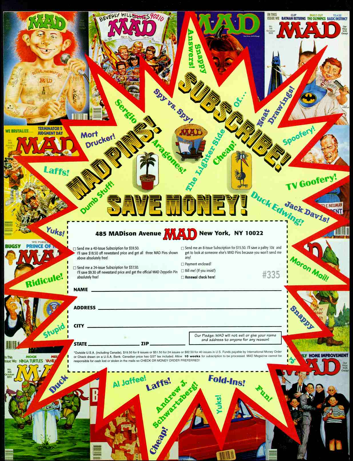Read online MAD comic -  Issue #335 - 2