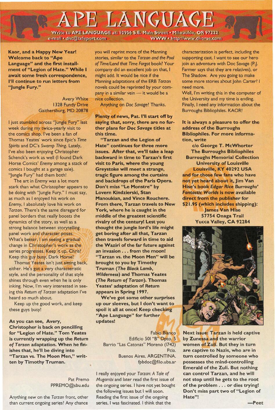 Read online Tarzan (1996) comic -  Issue #7 - 30