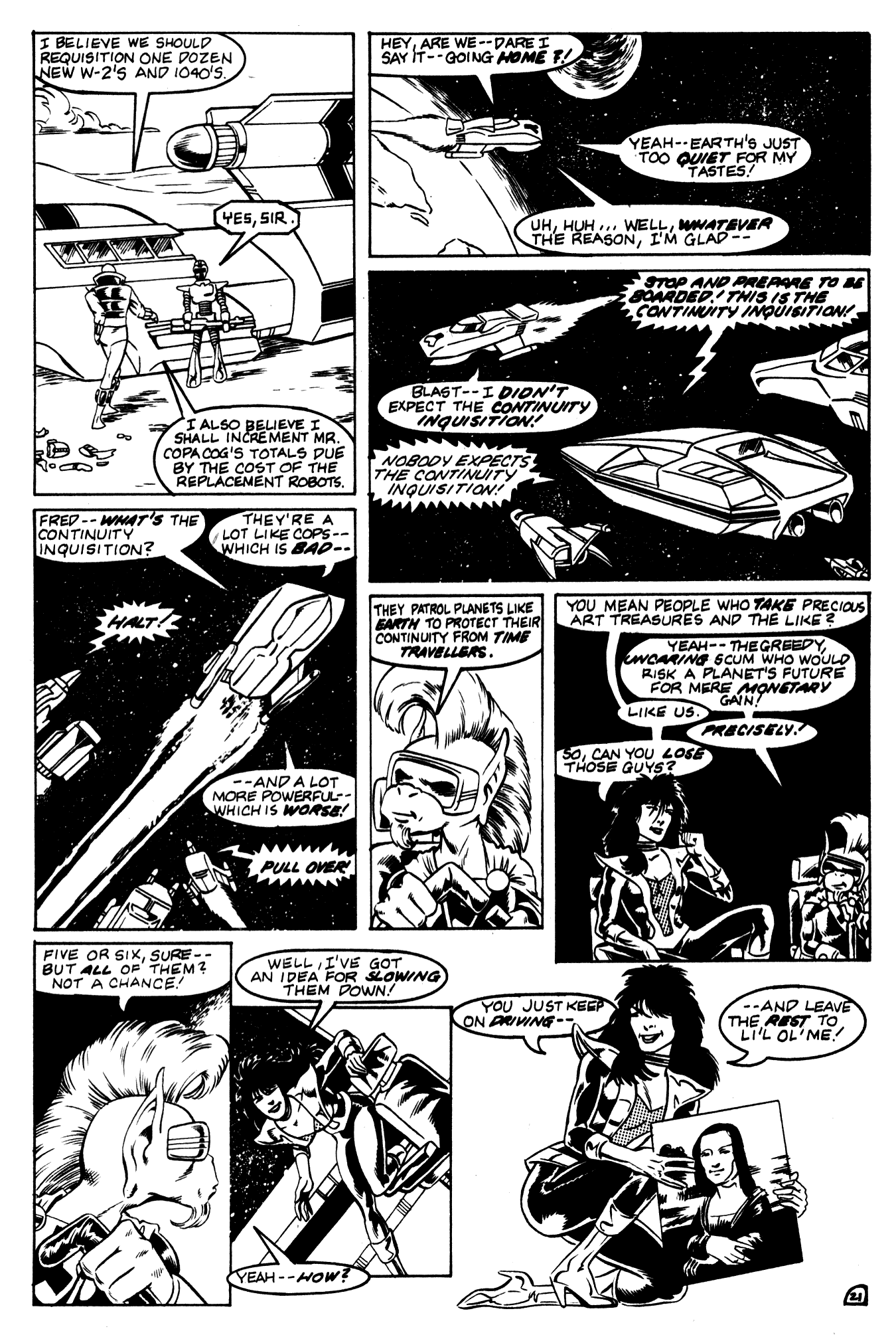 Read online Aristocratic Xtraterrestrial Time-Traveling Thieves comic -  Issue #1 - 23