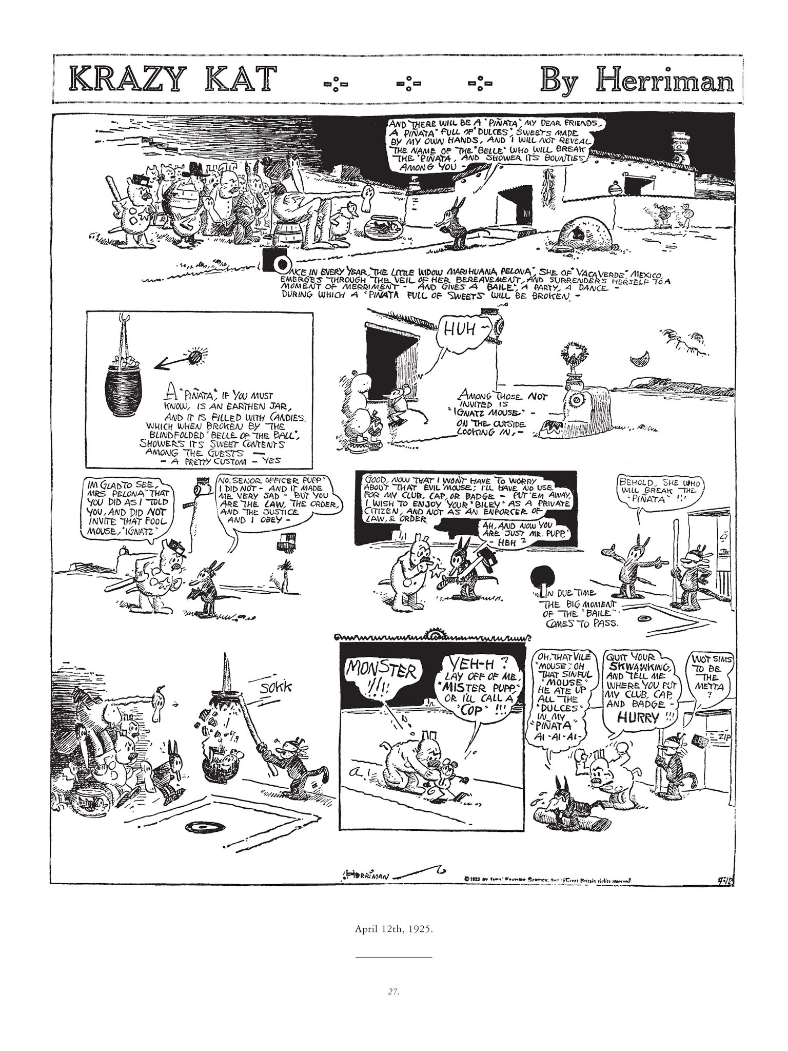 Read online Krazy & Ignatz comic -  Issue # TPB 4 - 28