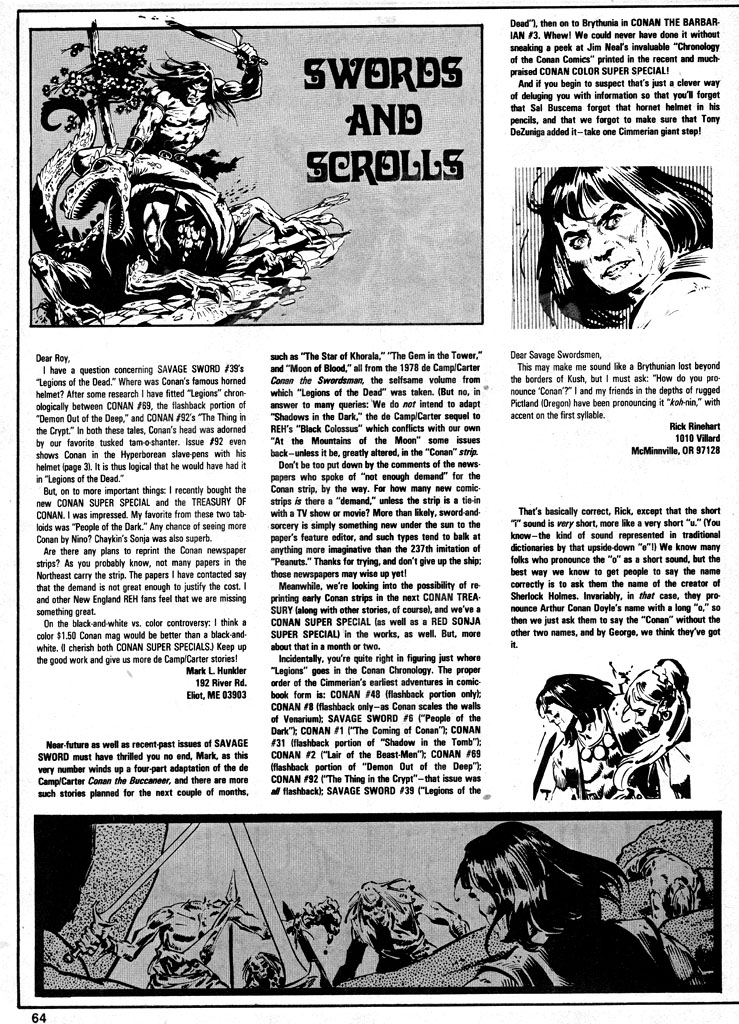 Read online The Savage Sword Of Conan comic -  Issue #43 - 63