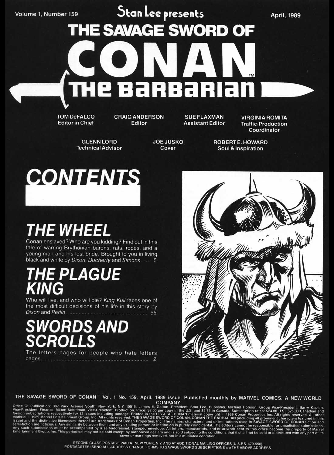 Read online The Savage Sword Of Conan comic -  Issue #159 - 3