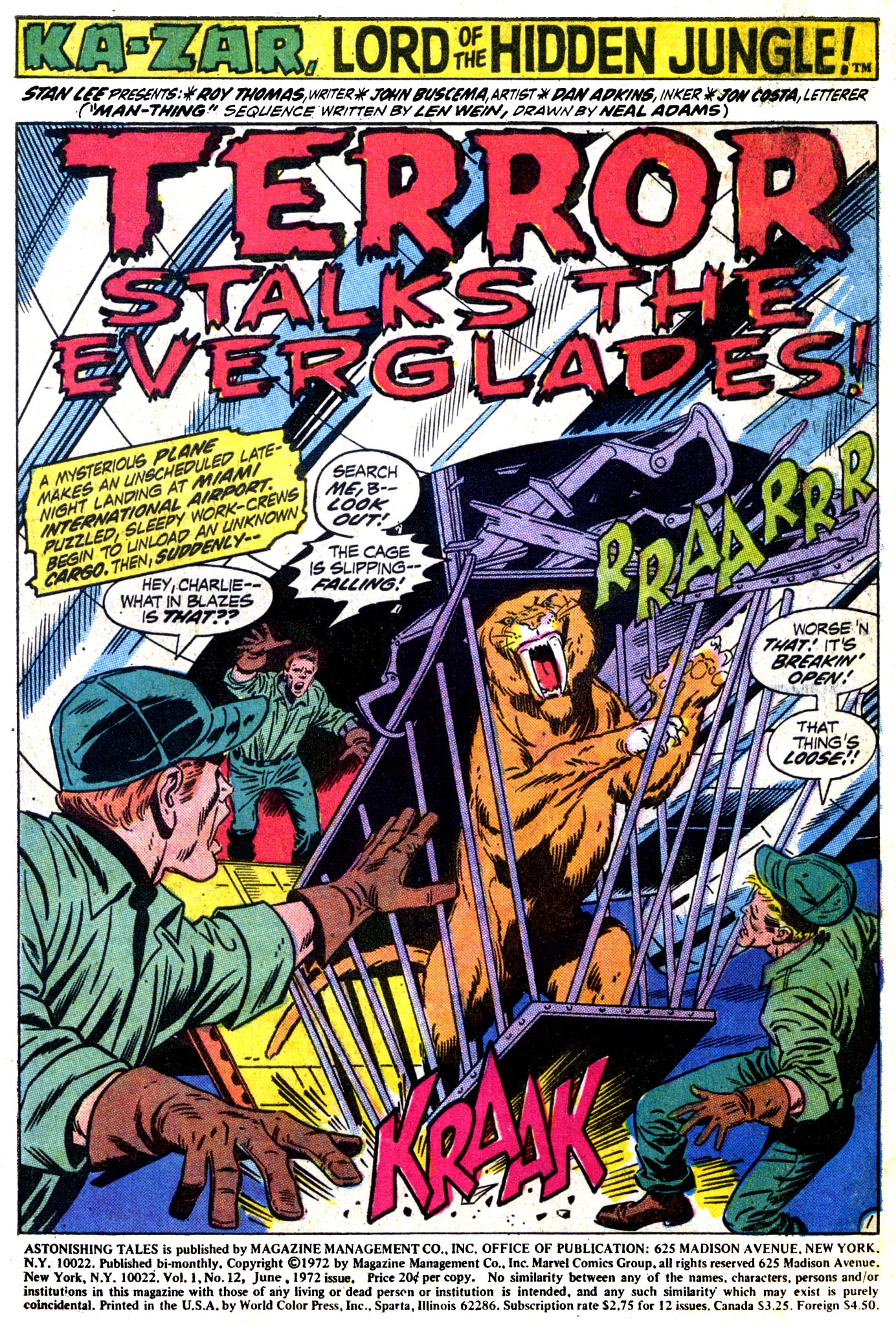 Read online Astonishing Tales (1970) comic -  Issue #12 - 2