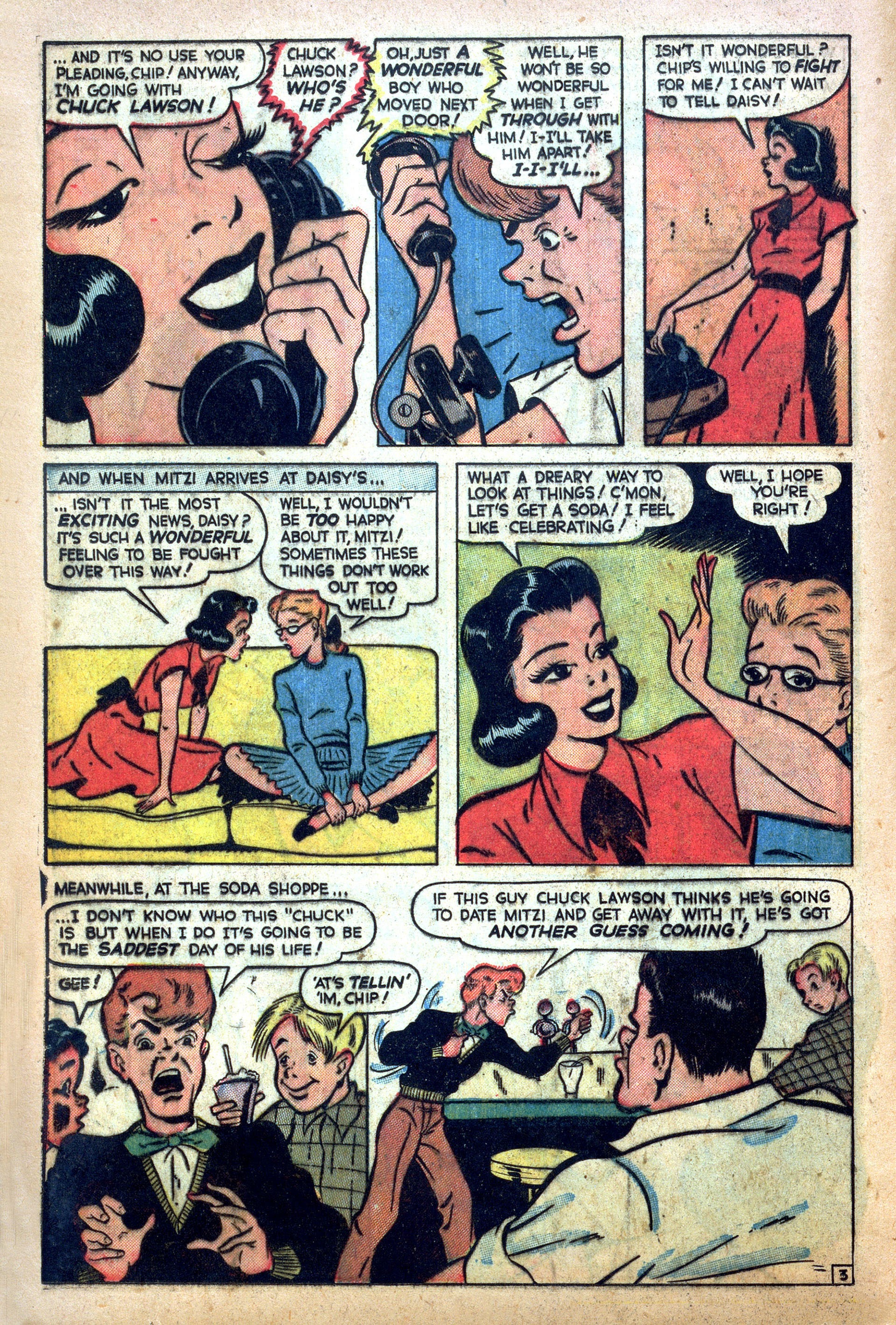 Read online Mitzi's Boy Friend comic -  Issue #6 - 12