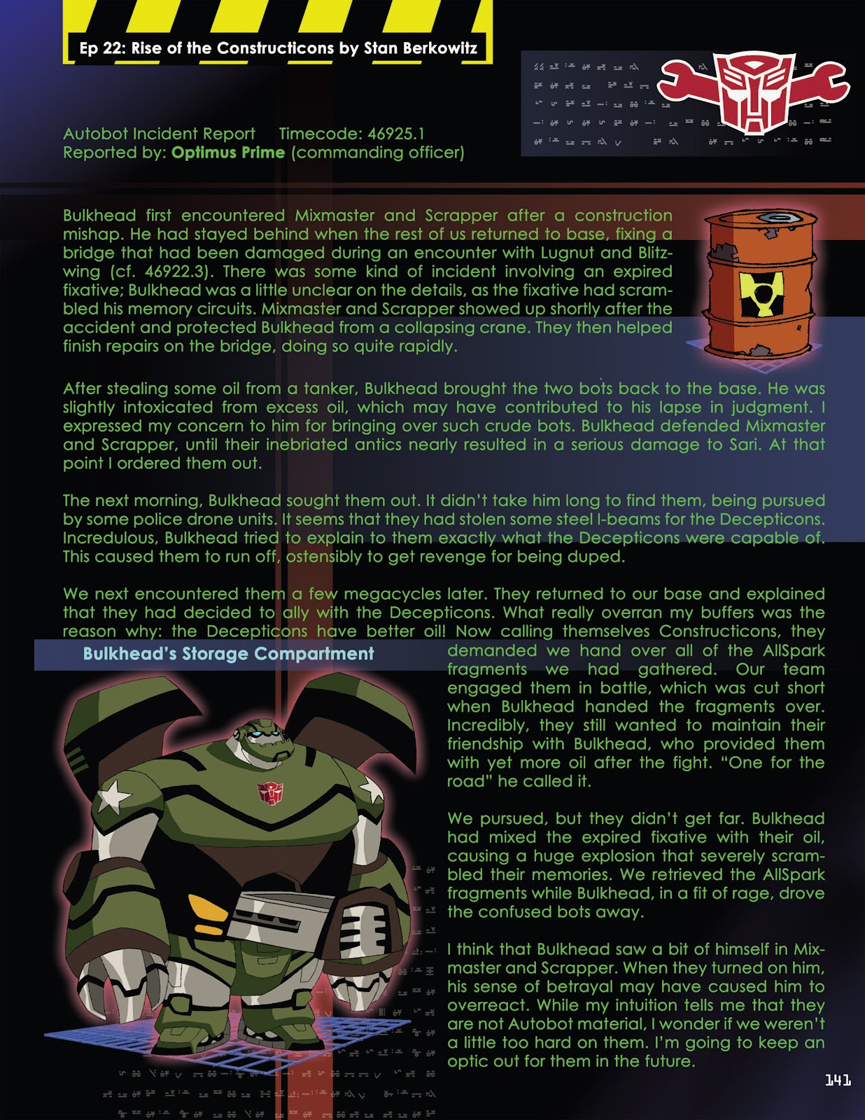 Transformers Animated: The Allspark Almanac issue TPB 1 - Page 142