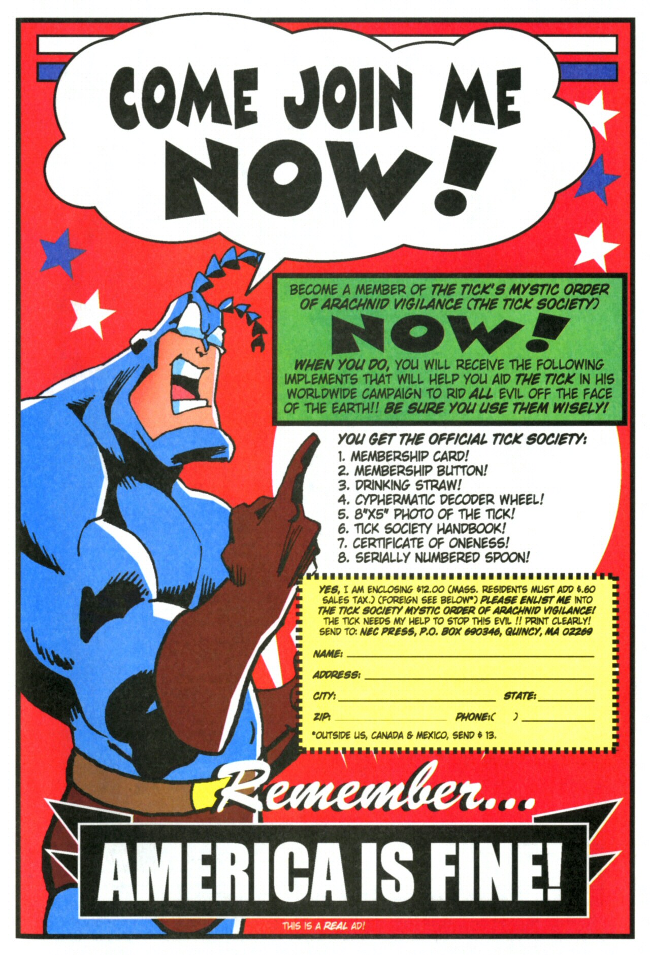 Read online The Tick's Golden Age Comic comic -  Issue #1 - 36