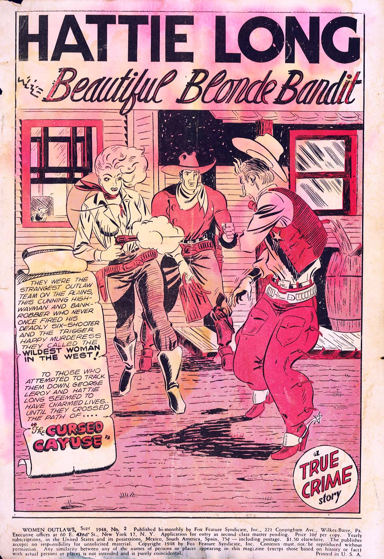 Read online Women Outlaws comic -  Issue #2 - 2