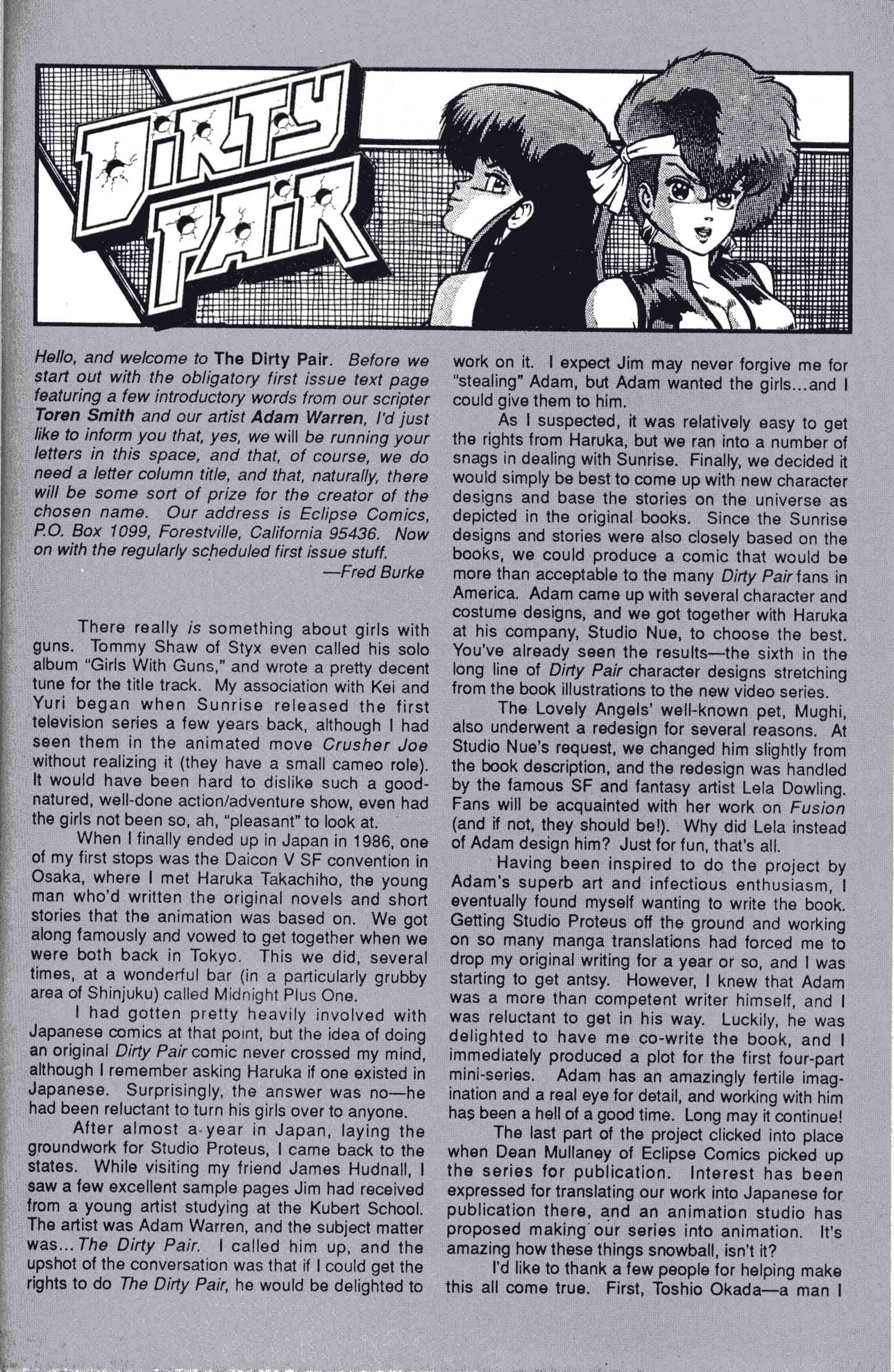 Read online Dirty Pair comic -  Issue #1 - 30