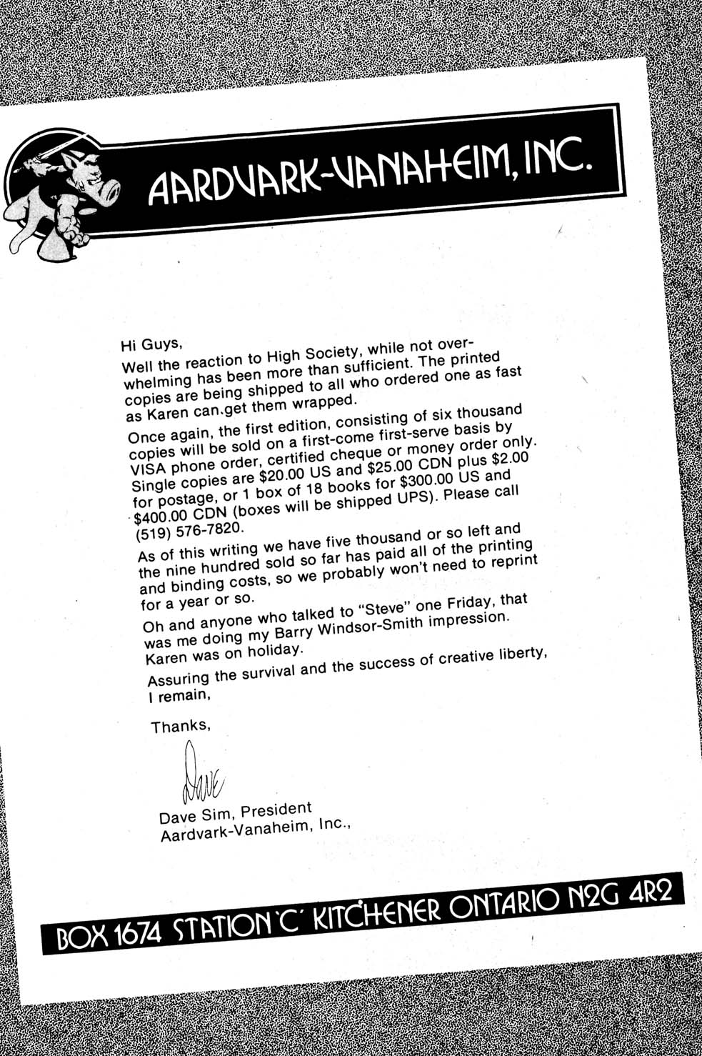 Read online Cerebus comic -  Issue #87 - 26