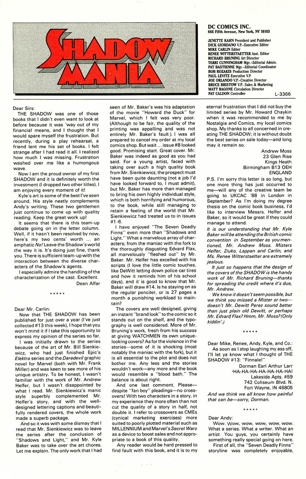 Read online The Shadow (1987) comic -  Issue #17 - 30