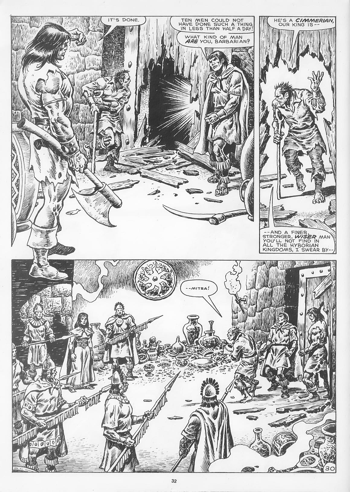 Read online The Savage Sword Of Conan comic -  Issue #166 - 34