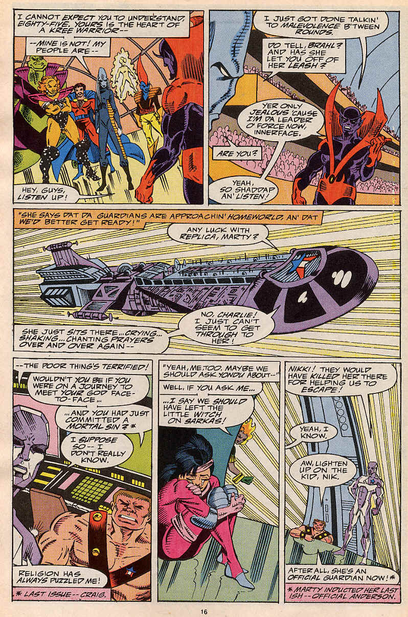 Read online Guardians of the Galaxy (1990) comic -  Issue #15 - 12
