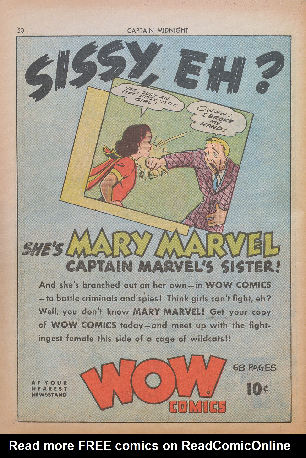 Read online Captain Midnight (1942) comic -  Issue #8 - 50