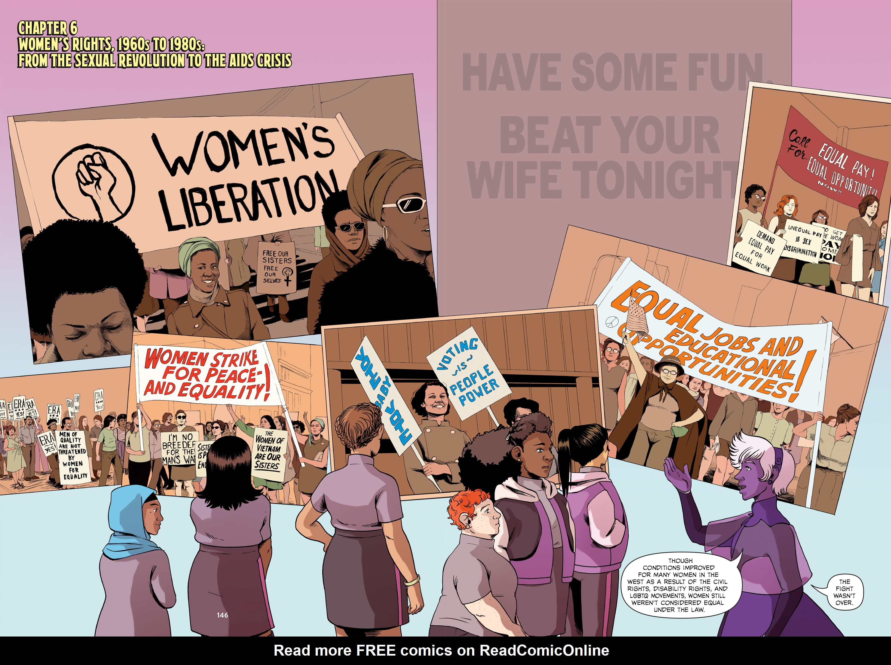 Read online Amazons, Abolitionists, and Activists: A Graphic History of Women's Fight for Their Rights comic -  Issue # TPB (Part 2) - 32
