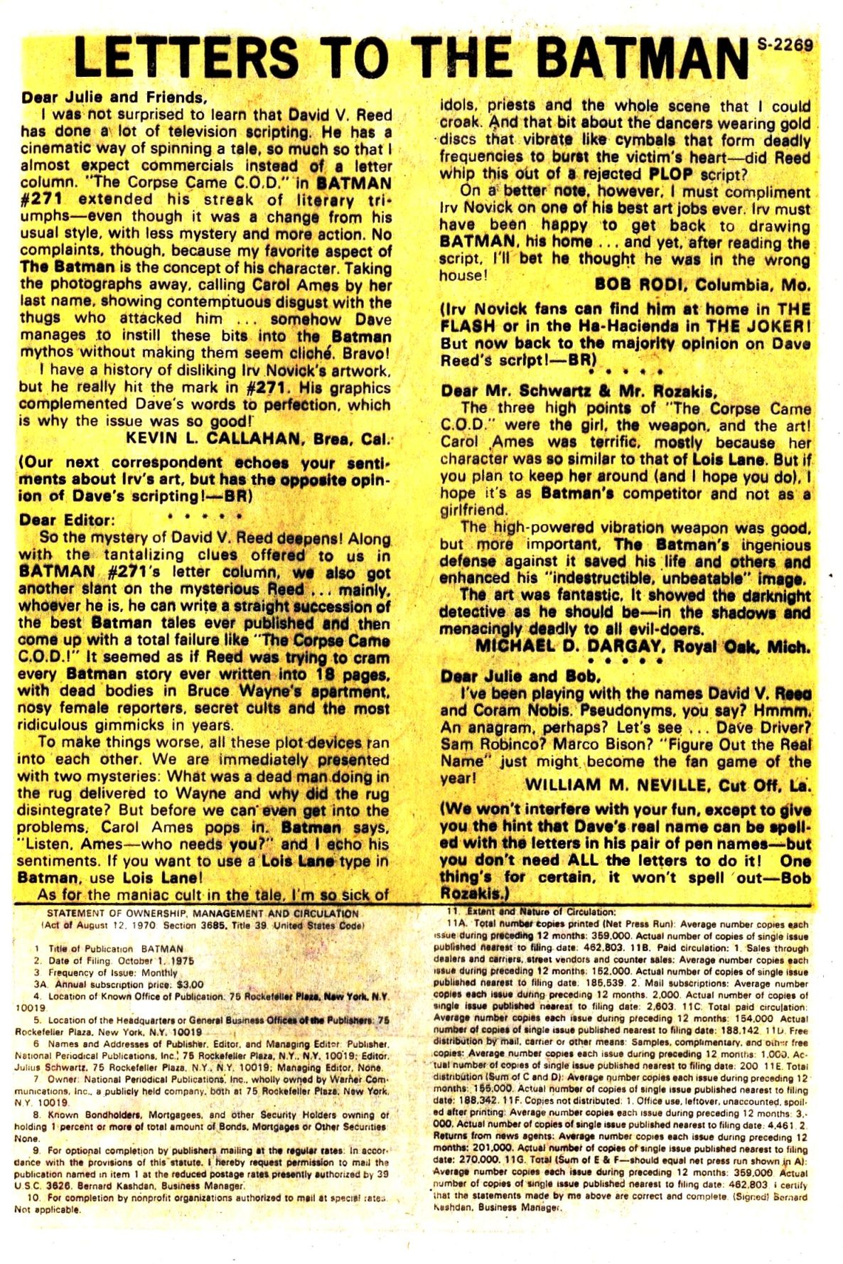 Read online Batman (1940) comic -  Issue #275 - 33