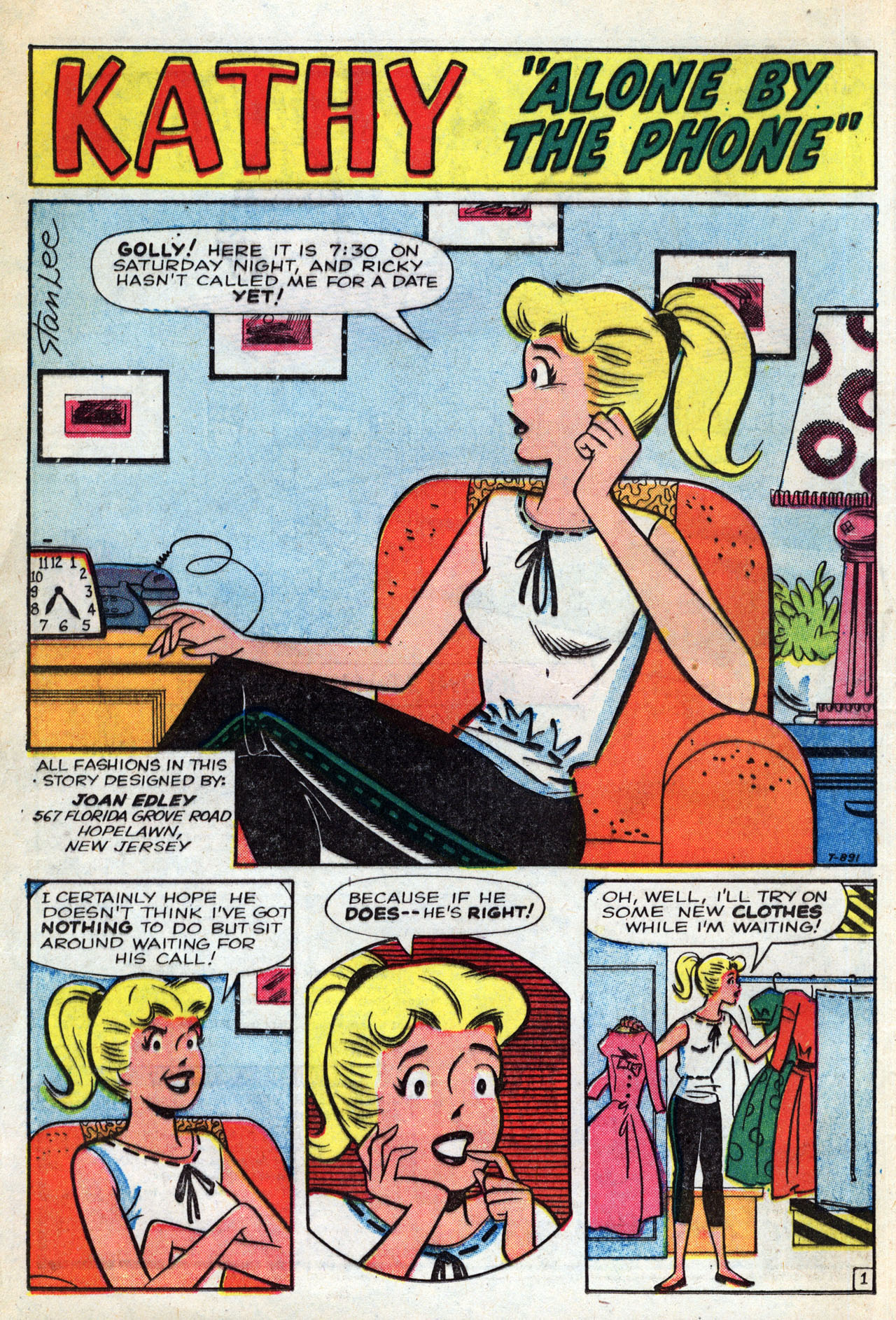 Read online Kathy (1959) comic -  Issue #7 - 16