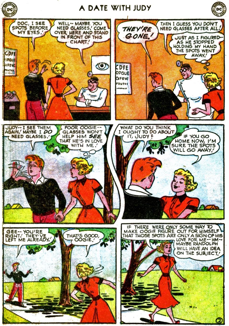 Read online A Date with Judy comic -  Issue #26 - 36