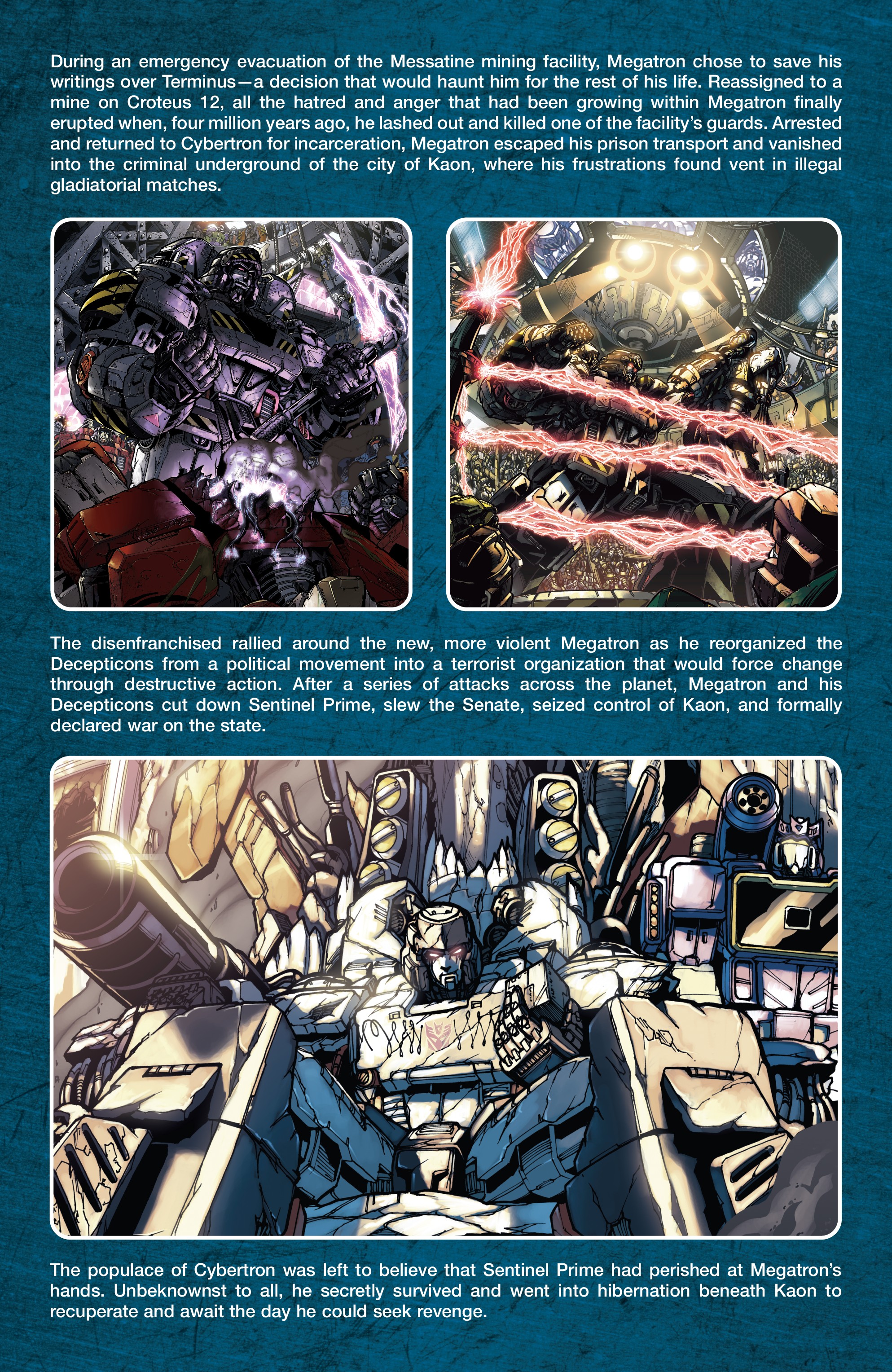 Read online Transformers: Historia comic -  Issue # Full - 12