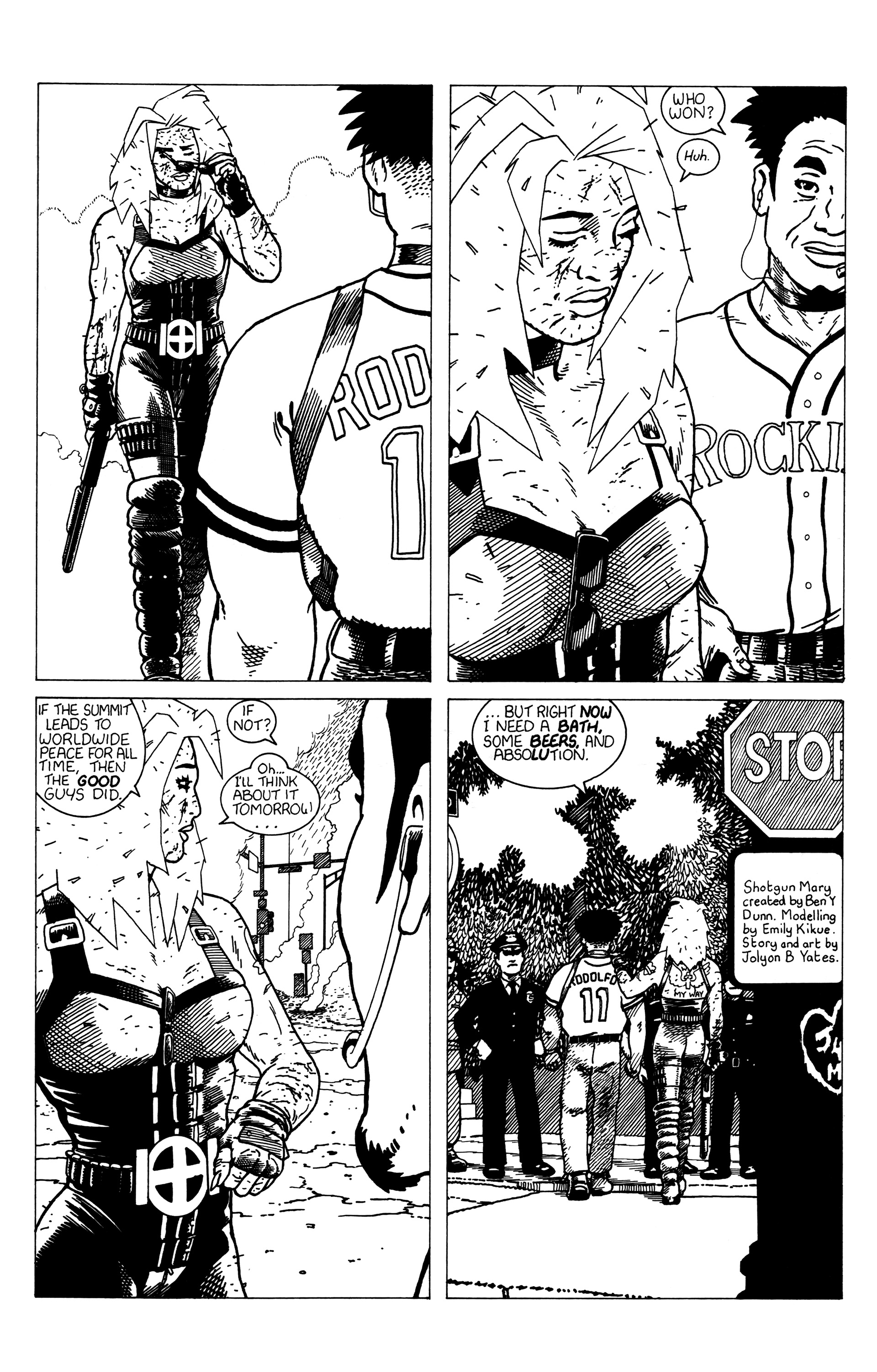 Read online Warrior Nun: Black & White comic -  Issue #19 - 17