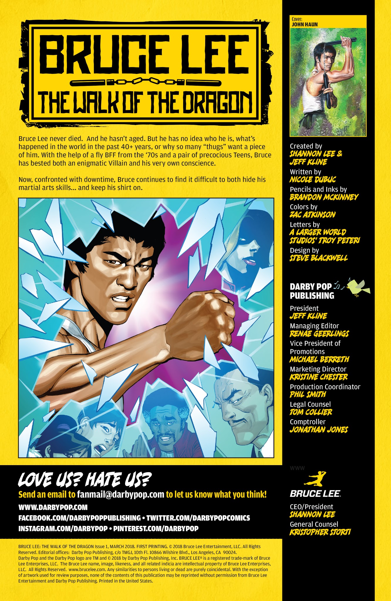 Read online, Download zip Bruce Lee: The Dragon Rises comic