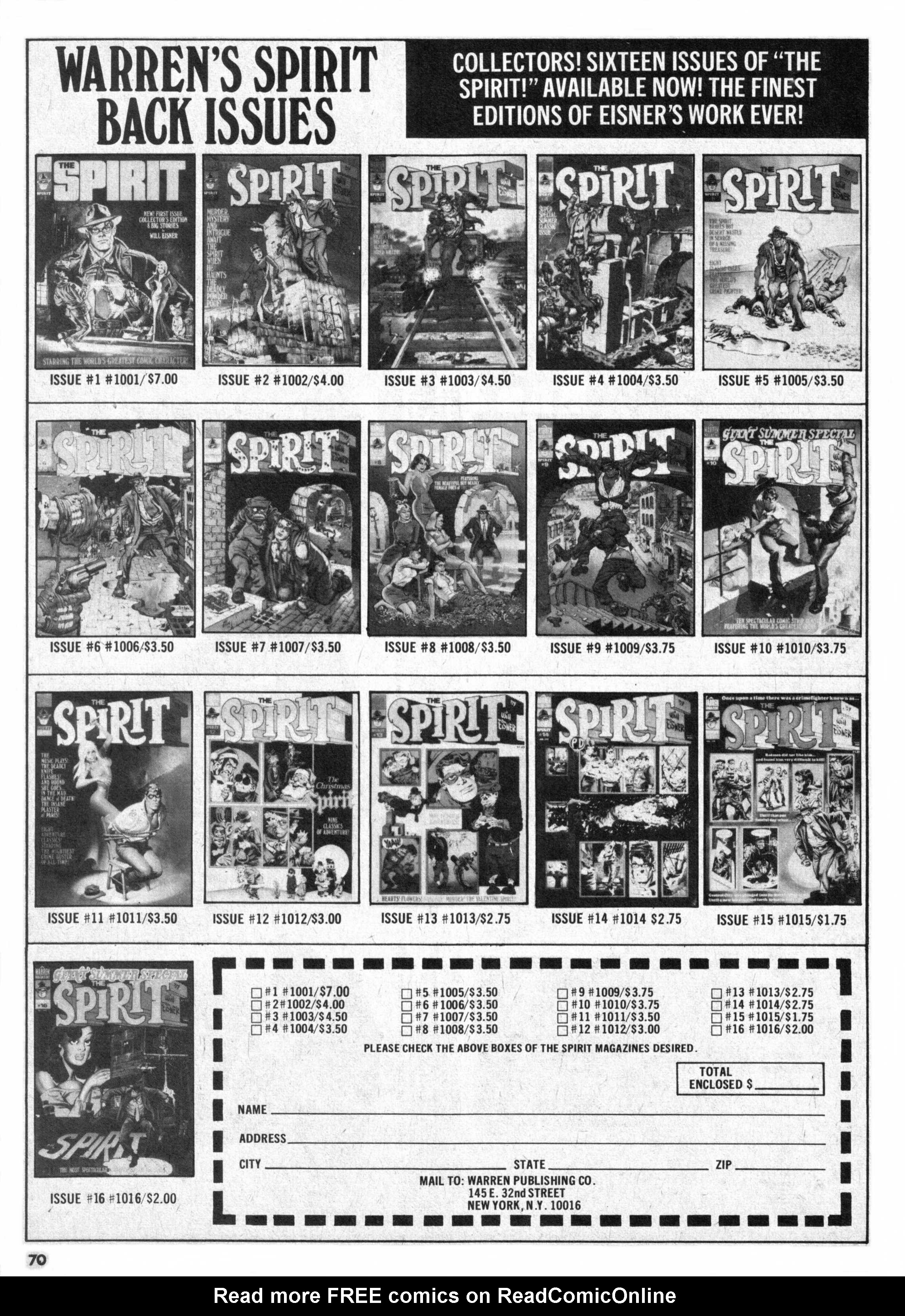 Read online Vampirella (1969) comic -  Issue #62 - 70