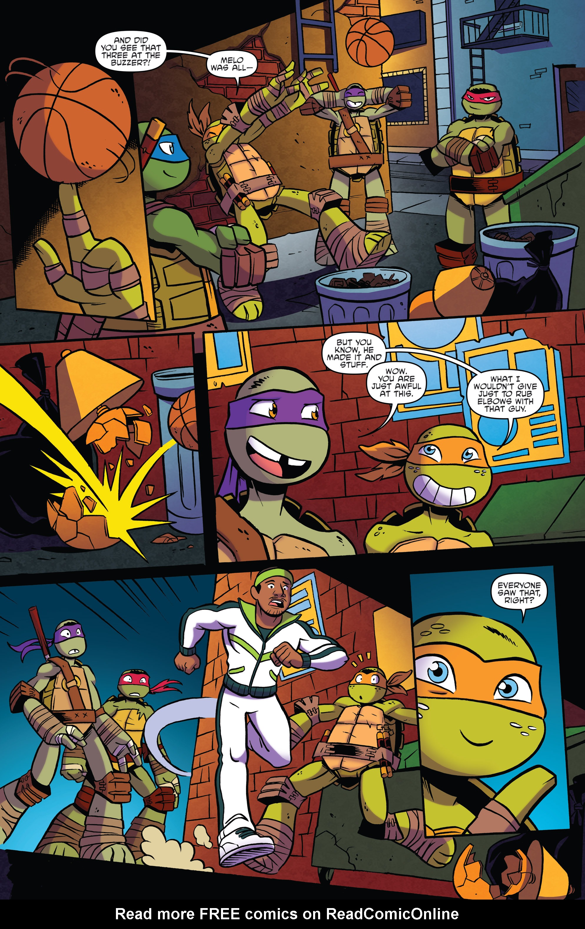 Read online Teenage Mutant Ninja Turtles Amazing Adventures comic -  Issue # _Special - Carmelo Anthony - 12