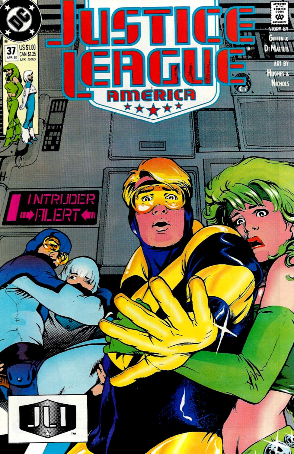 Read online Justice League America comic -  Issue #37 - 1