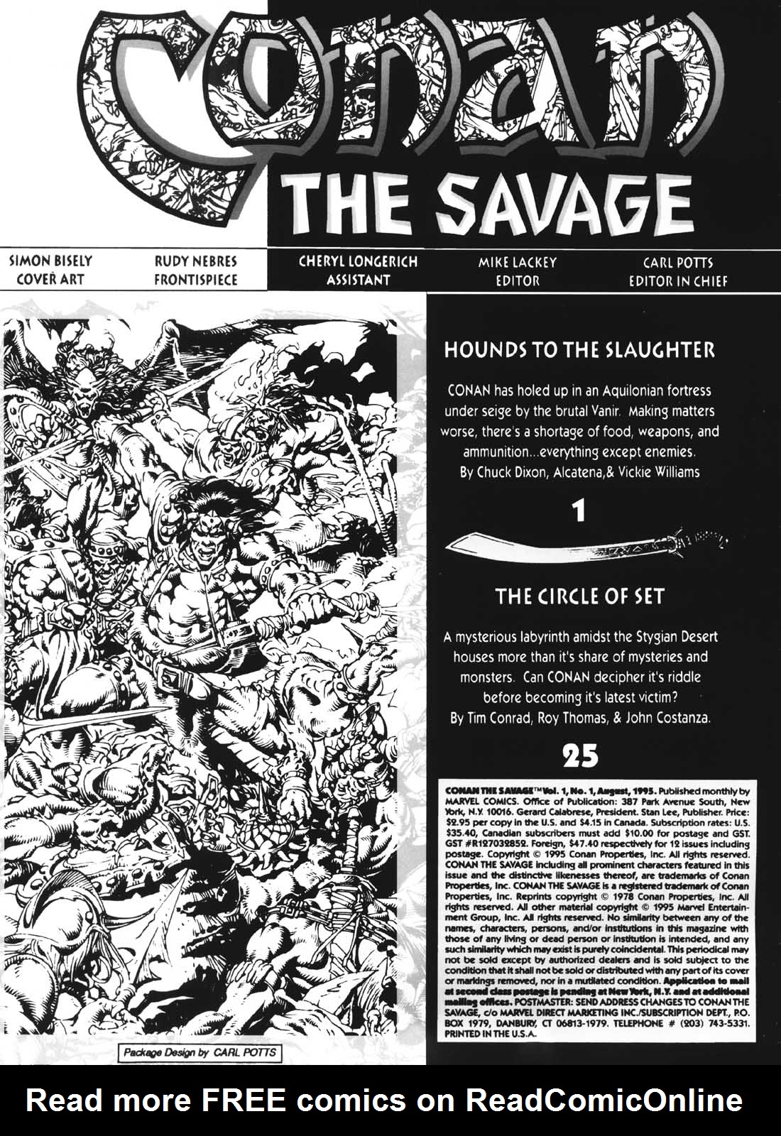 Read online Conan the Savage comic -  Issue #1 - 2