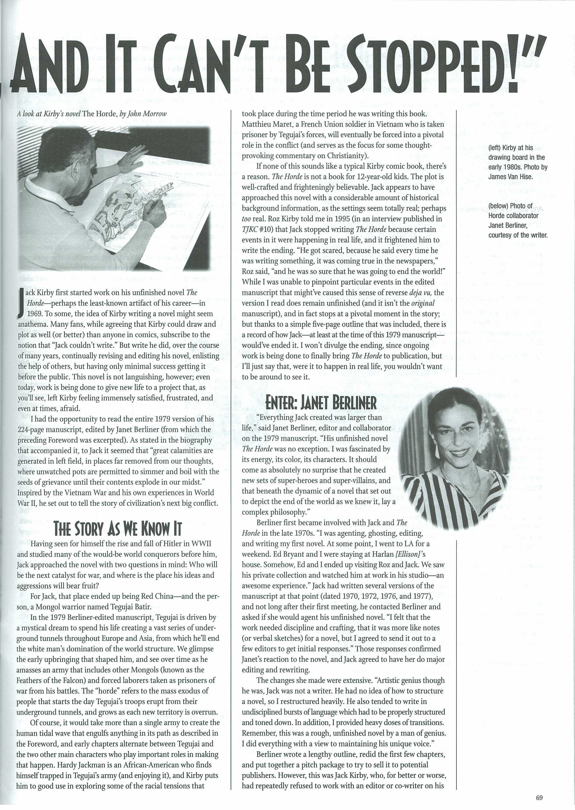 Read online The Jack Kirby Collector comic -  Issue #32 - 73