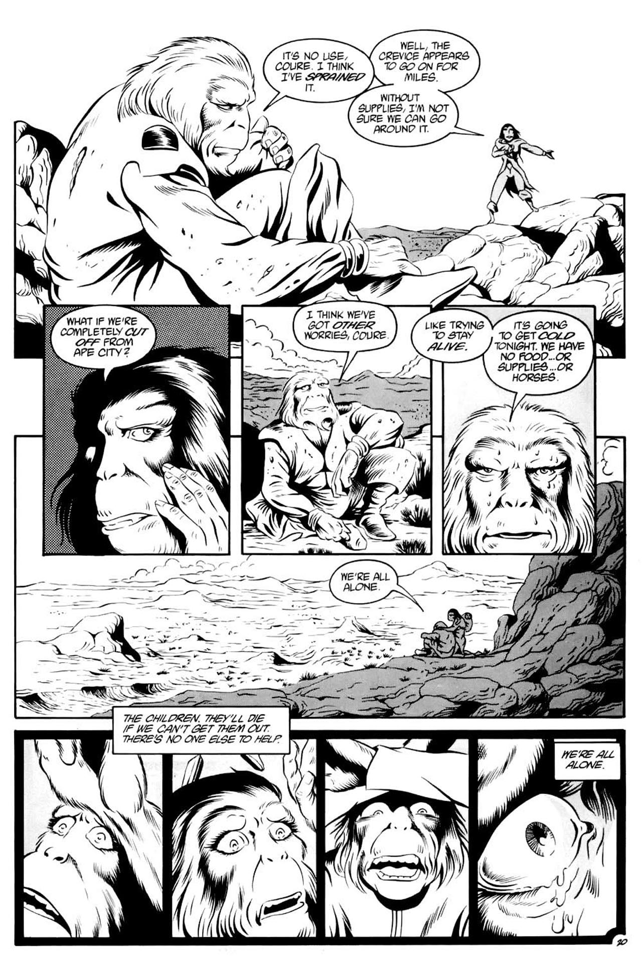 Read online Planet of the Apes (1990) comic -  Issue #7 - 22