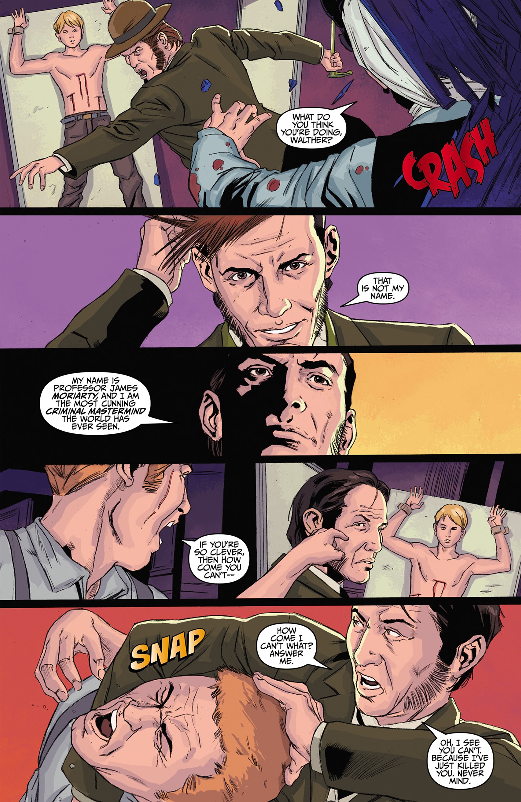 Read online Sherlock Holmes: Moriarty Lives comic -  Issue #5 - 9