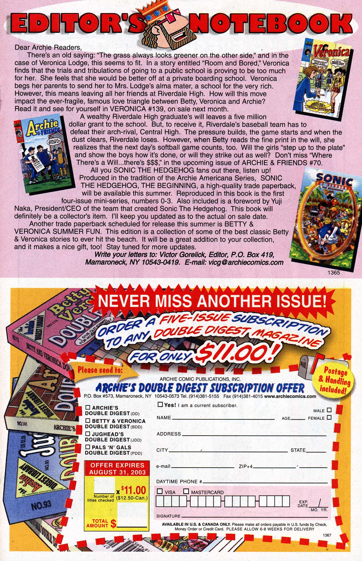 Read online Archie (1960) comic -  Issue #534 - 15