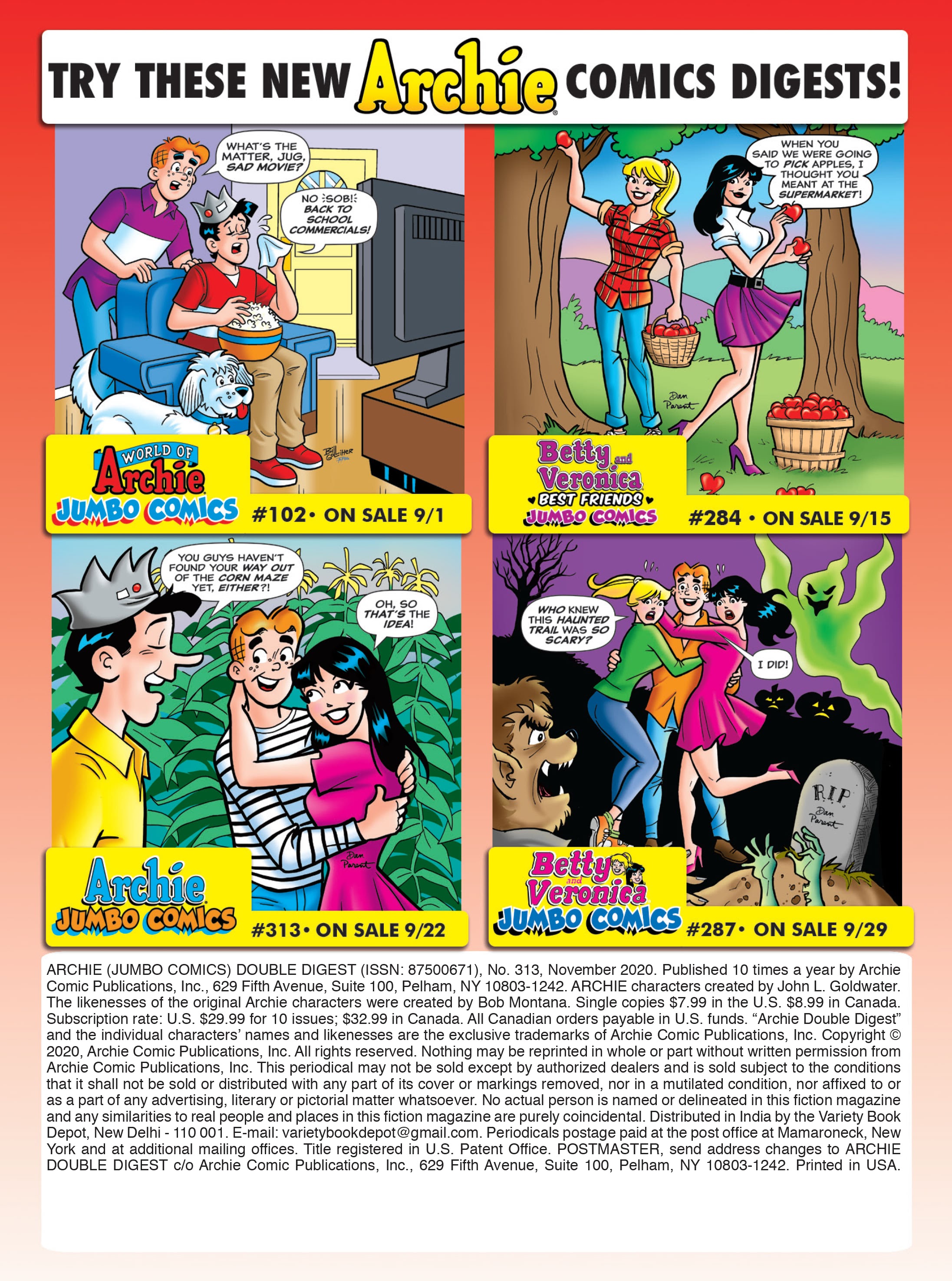 Read online Archie's Double Digest Magazine comic -  Issue #313 - 180