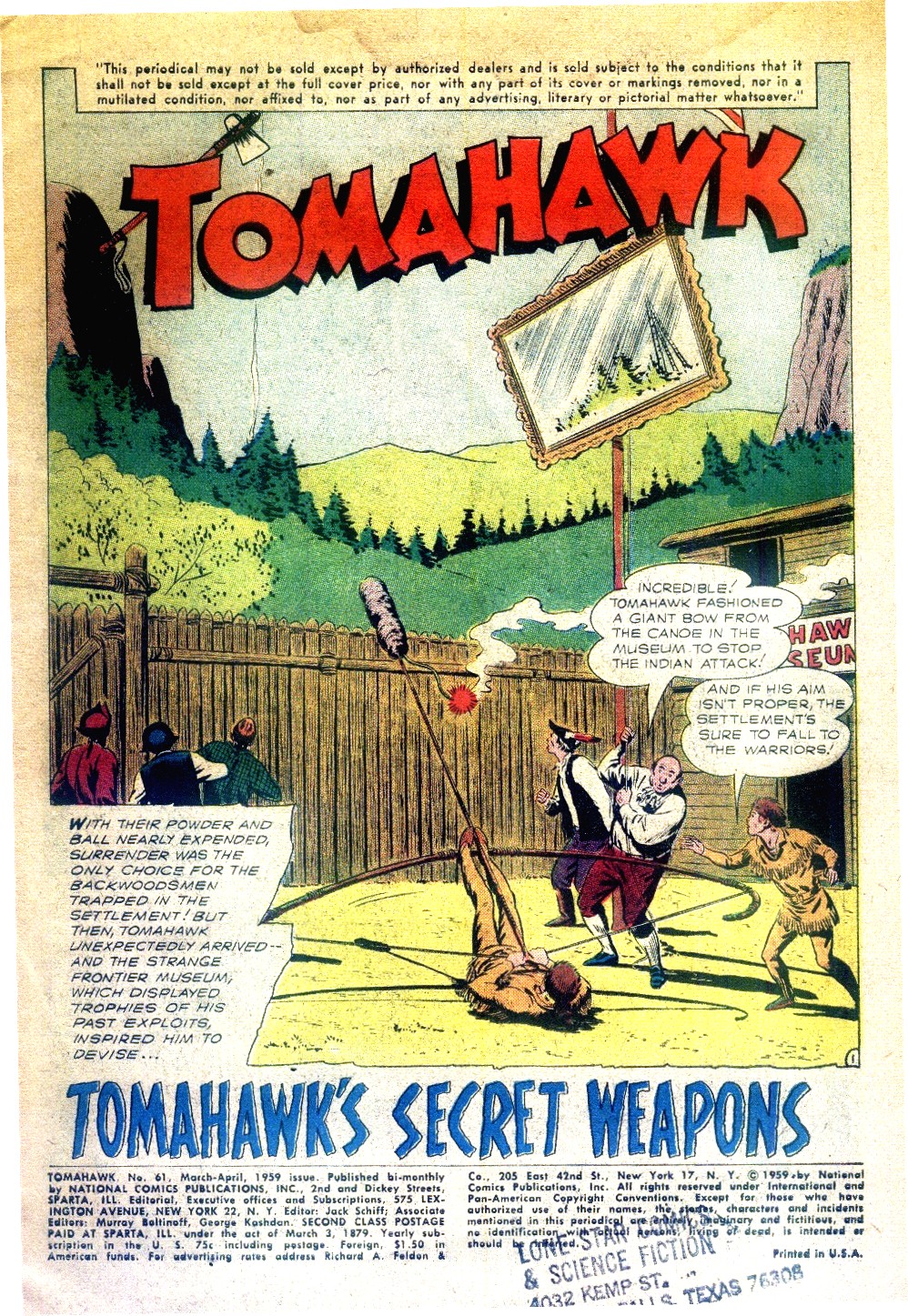 Read online Tomahawk comic -  Issue #61 - 3