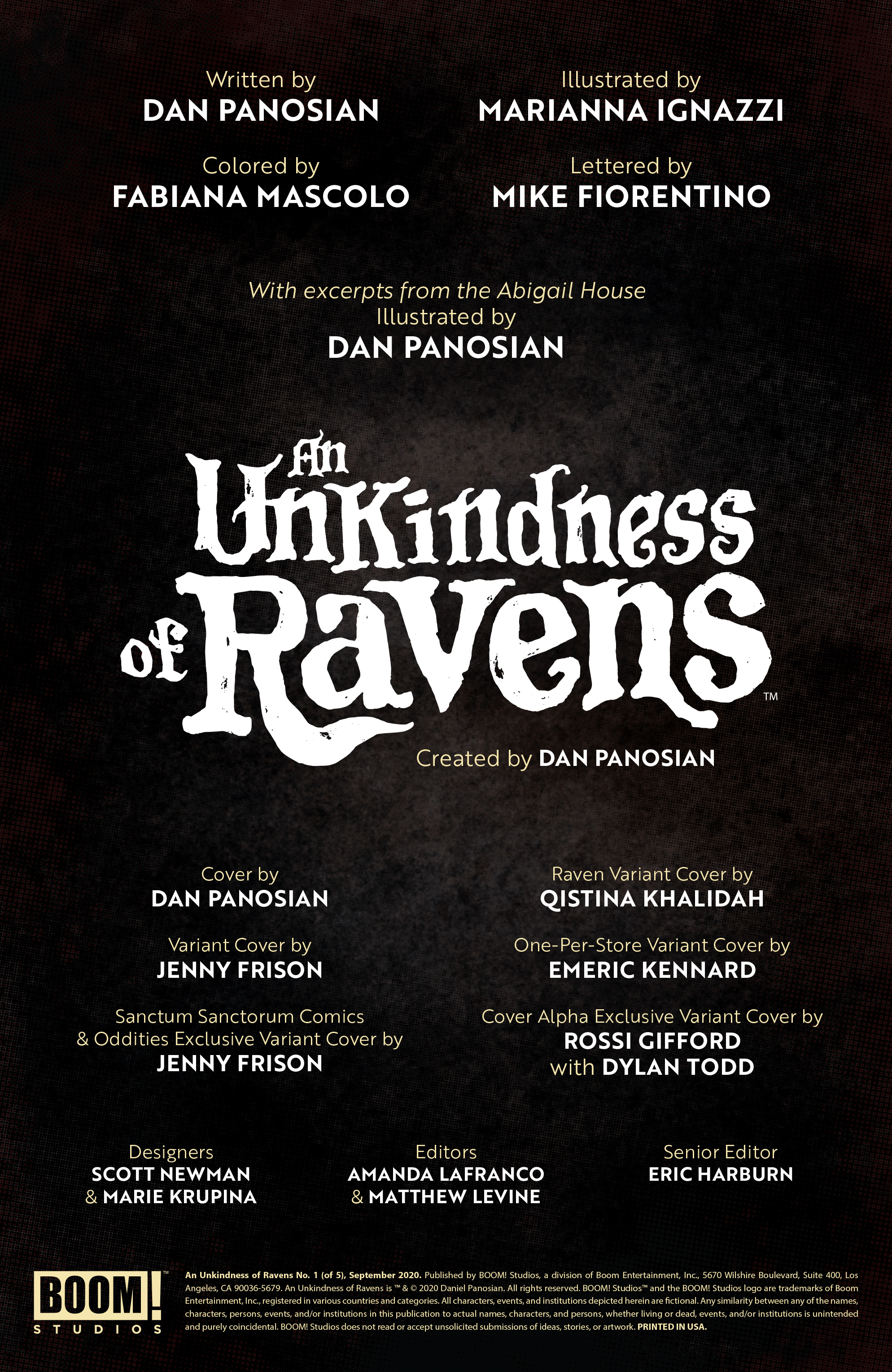 Read online An Unkindness of Ravens comic -  Issue #1 - 2
