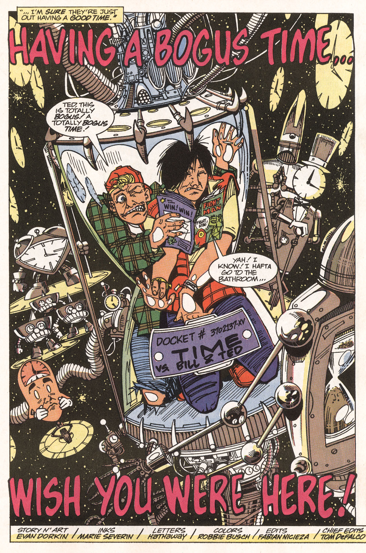 Read online Bill & Ted's Excellent Comic Book comic -  Issue #6 - 14